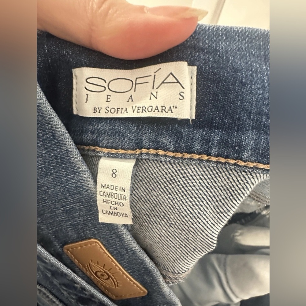 Sofia by Sofia Vergara Blue Wide-Leg Jeans - Picture 4 of 10